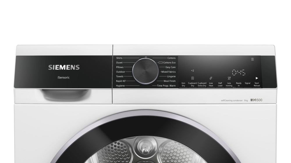 Quiet Mark | Siemens WQ45G209GB IQ500 9kg Heat Pump Tumble Dryer